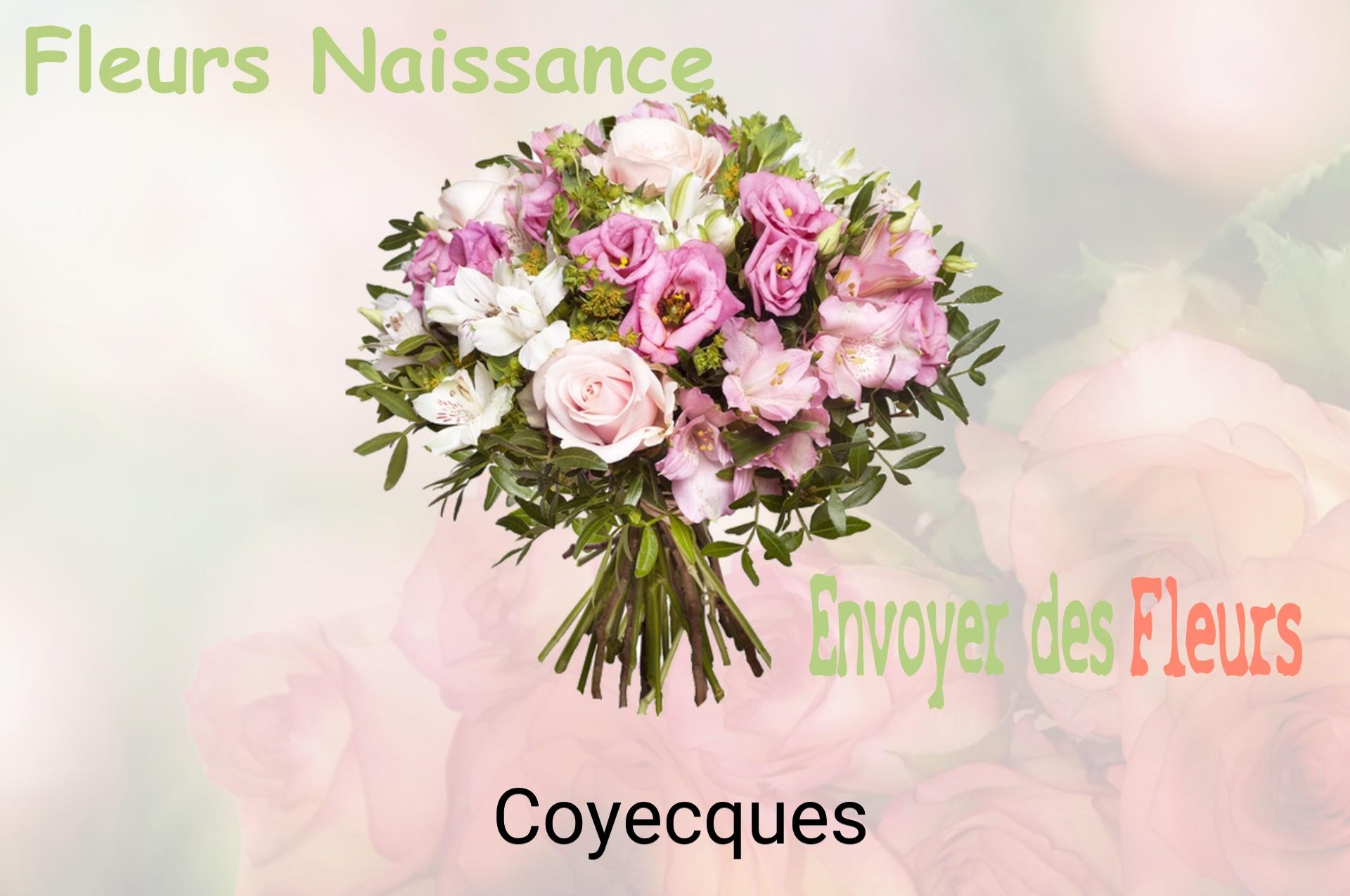Bouquet de fleurs de naissance livré à Coyecques